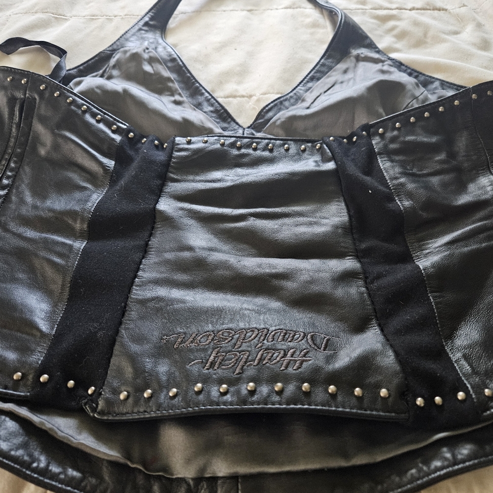 Harley-Davidson Black Studded Halter Top - Picture 5 of 7